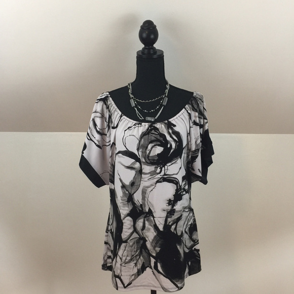 Express Tops - Express Abstract Floral Blouse